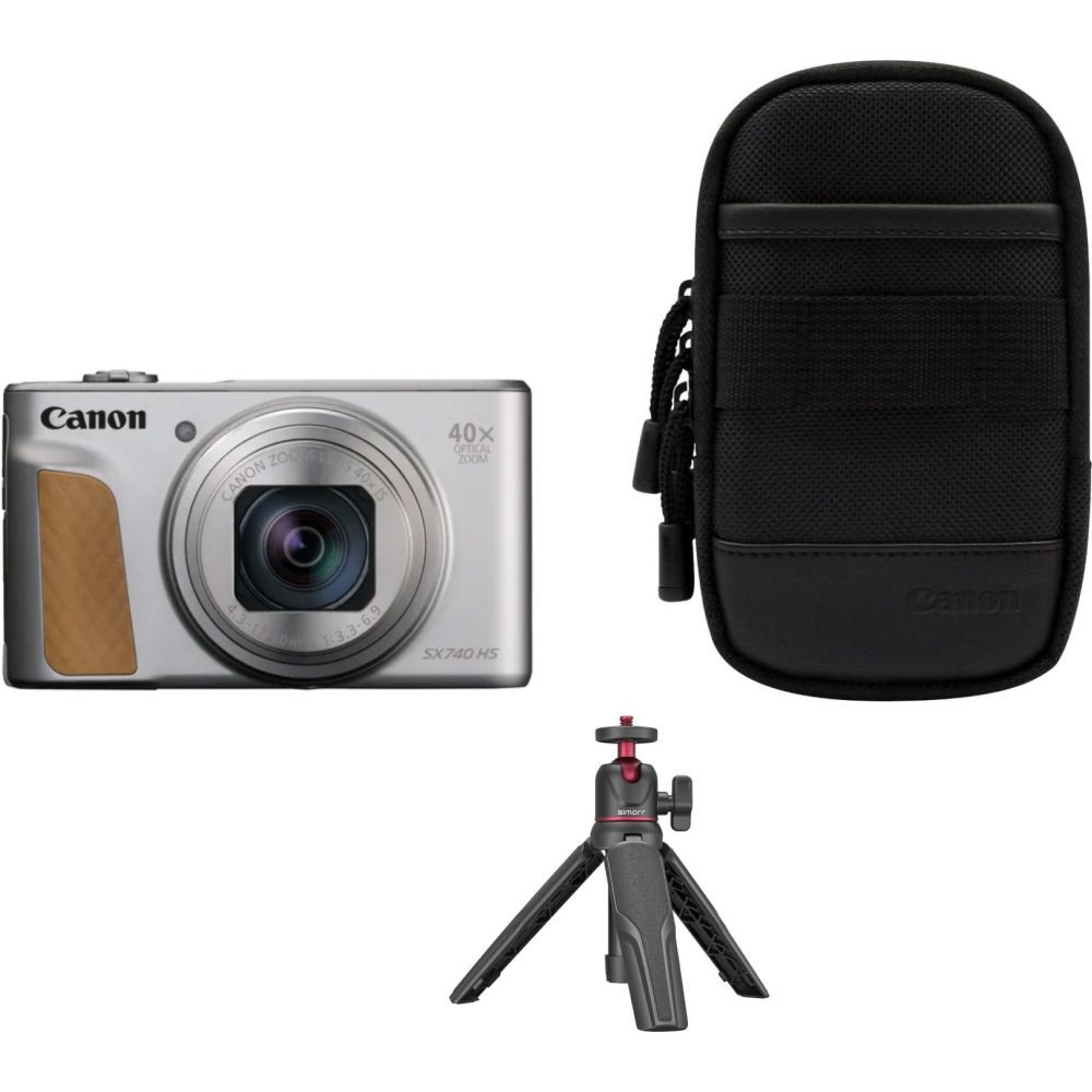 Canon PowerShot SX740 HS LITE EDITION Silber, Reise-Kit SR