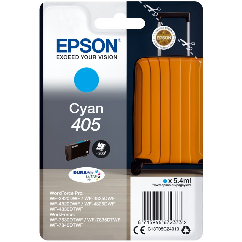 Epson singlepack cyan 405 DURABrite Ultra Tinte