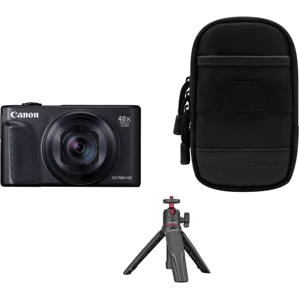 Canon PowerShot SX740 HS LITE EDITION Schwarz, Reise-Kit SR