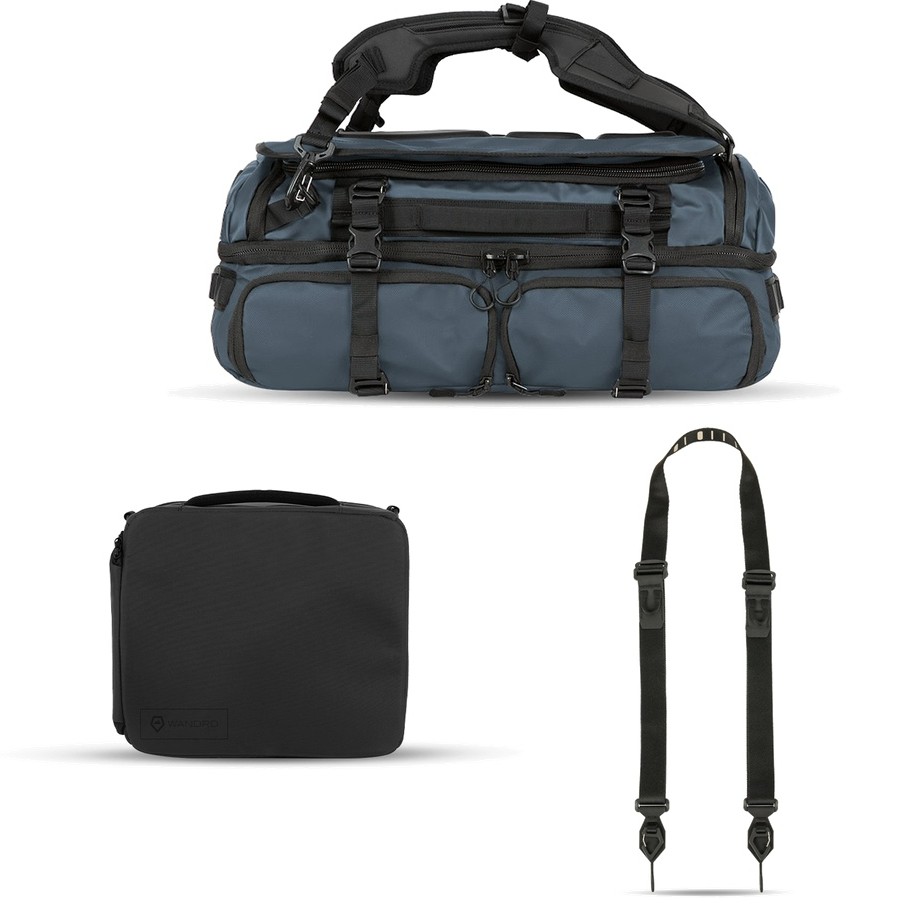 WANDRD Hexad Access Duffel Aegean Blue Photo Bundle Duo + FREE Sling Strap