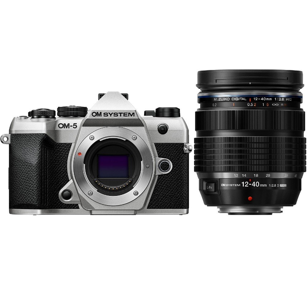 OM SYSTEM OM-5 II Silber + 12-40mm II
