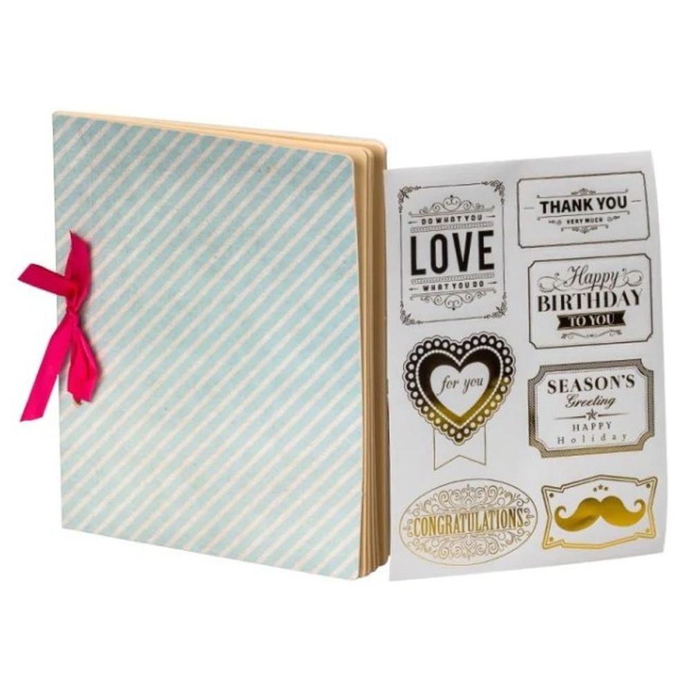 Fujifilm WPS Sammelalbum-Geschenk – blauer Diagonalstreifen