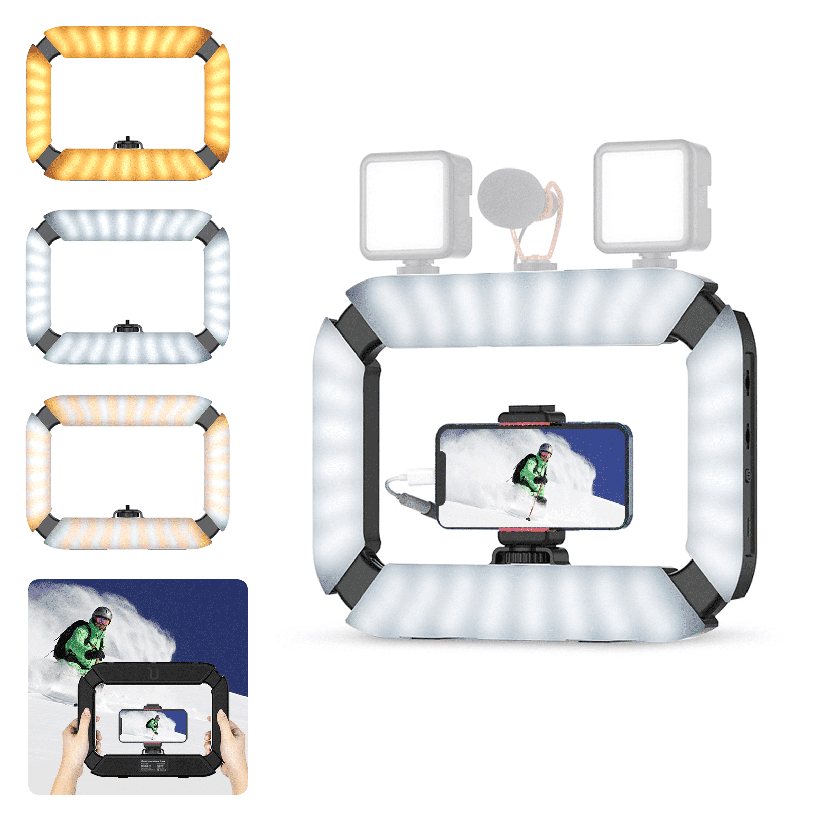 Ulanzi U200 Ringlicht Video Rig + 8000MAh Powerbank