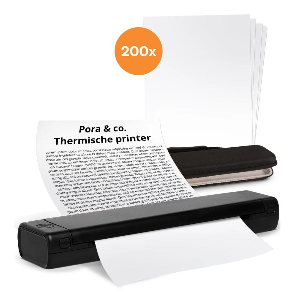 Pora&co Thermodrucker A4, schwarz OUTLET