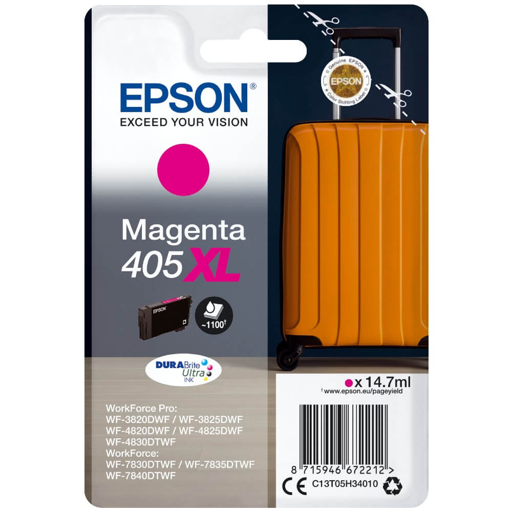 Epson Einzelpackung Magenta 405XL DURABrite Ultra Tinte