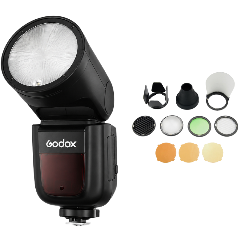 Godox Speedlite V1Pro Fujifilm + AK-R1 Zubehörkit