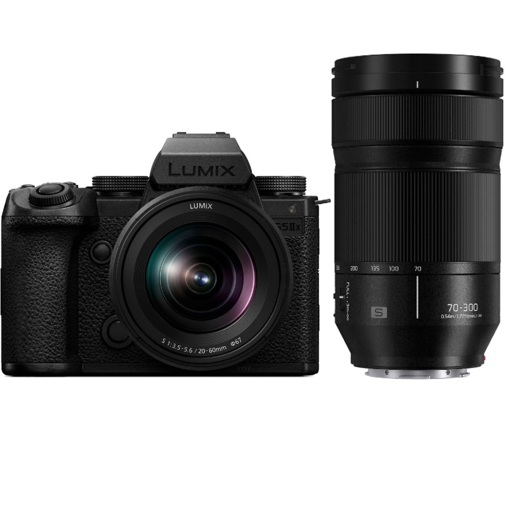 Panasonic Lumix DC-S5 IIX body + Lumix S 20-60mm F/3.5-5.6 + Lumix S 70-300mm F/4.5-5.6 Macro OIS