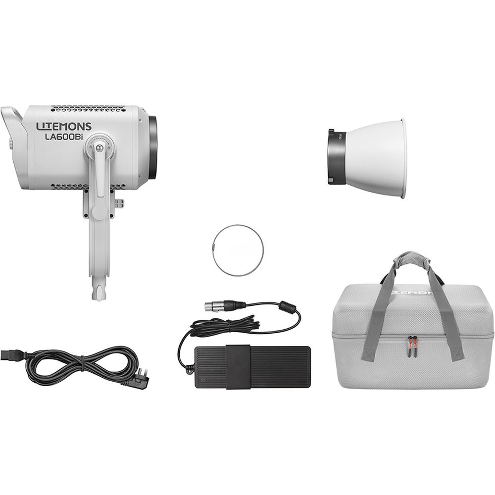 Godox Litemons LA600Bi Bi-colour LED Video Light mit Tragetasche (weiß)