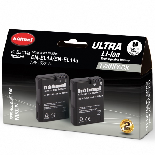 Hahnel EL14/EL14a Ultra - Nikon EN-EL14/EL14a Twin Pack