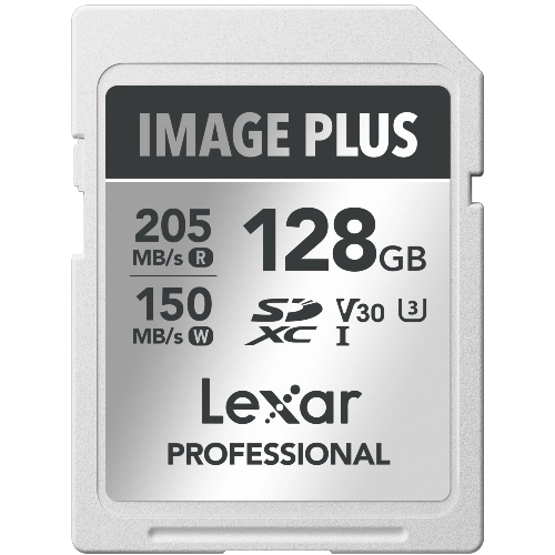 Lexar Image Plus SD-Karte UHS-I V30 R205/W150 MB/s - 128GB