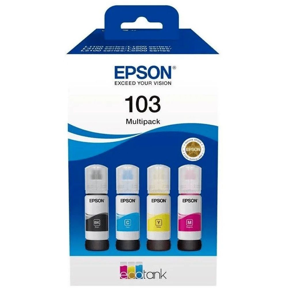 EPSON Tintenpatrone 103 EcoTank 4-Farben-Multipack (L3110/L3111/L3150/L3151)
