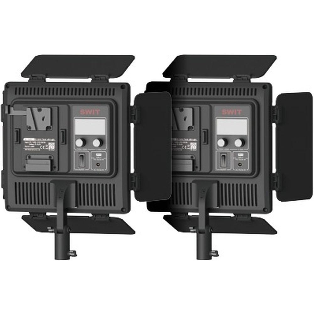 SWIT CL-40D 2er-Set Einfach aufzubauende lüfterlose Zweifarben-Panelleuchten und Stative