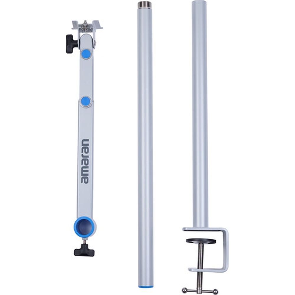 Amaran Verge Desk Clamp Stand Silber