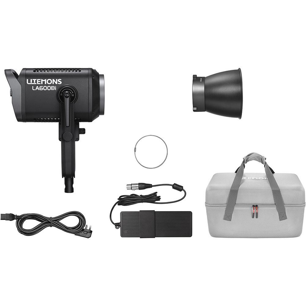 Godox Litemons LA600BI BI-Farb-LED-Videoleuchte mit Tragetasche (schwarz)