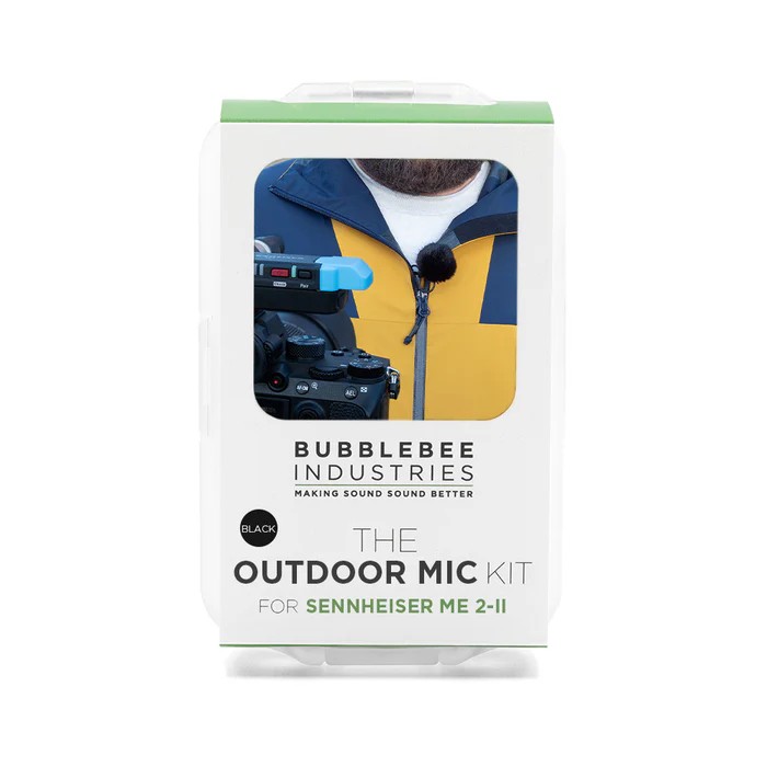 Bubblebee The Outdoor Mic Kit für Sennheiser ME 2-II, schwarz