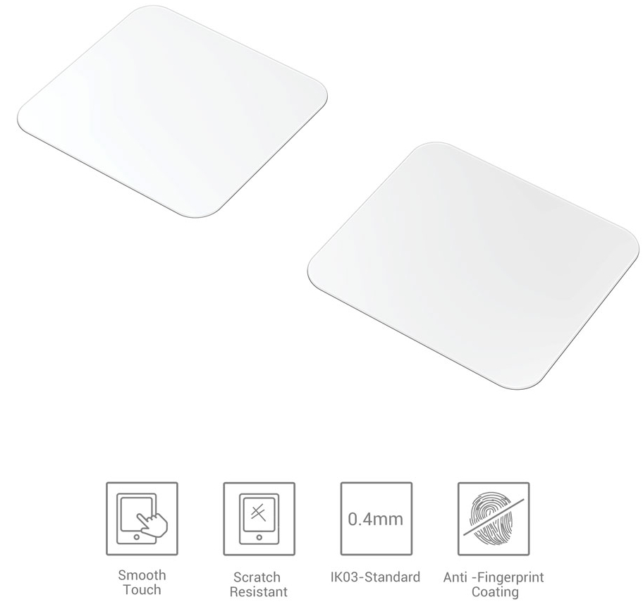 SmallRig Displayschutzfolie aus gehärtetem Glas * 1 Paar 3029 für DJI RS2 Stabilisator