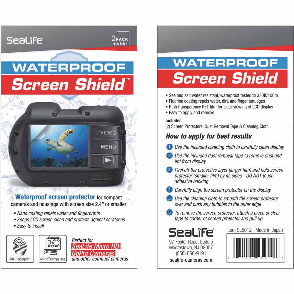 Sealife SL5012 Screenprotector für Micro HD/GoPro/Compactcamera's