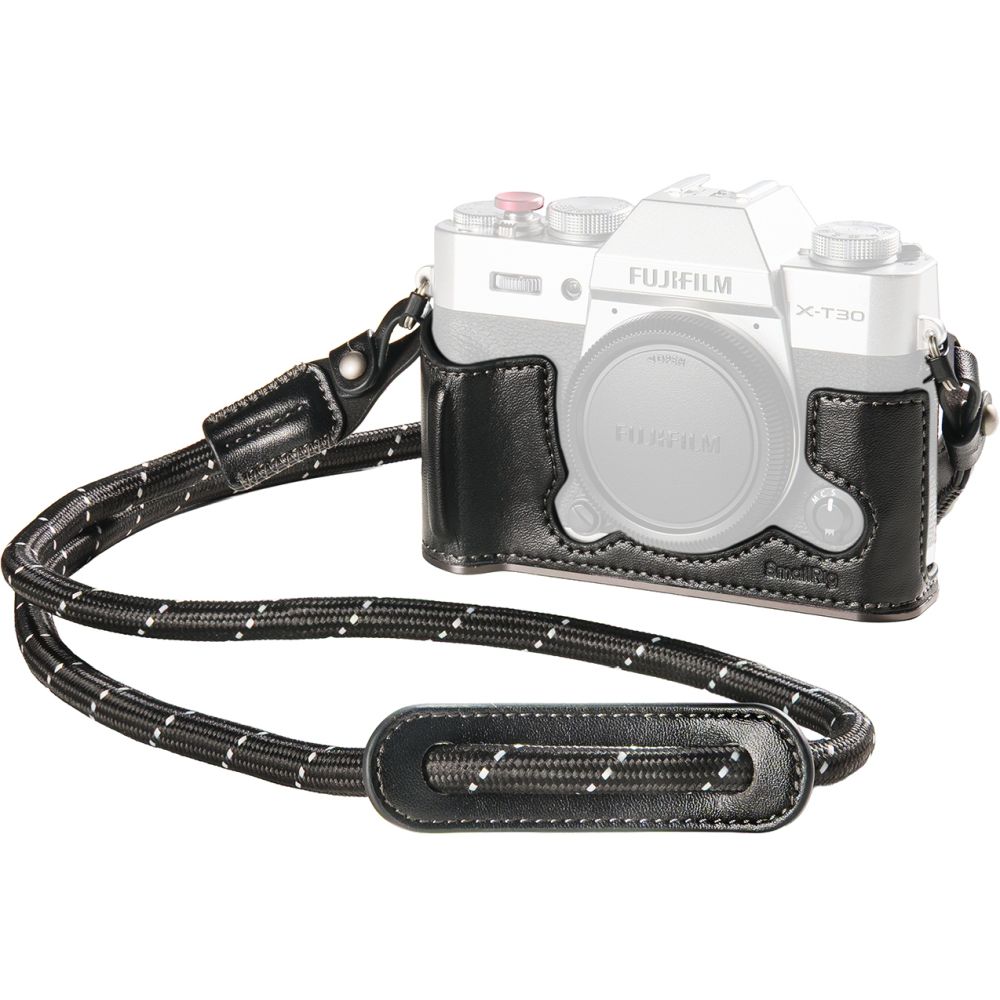 SmallRig 5669 Leder-Halbtasche für FUJIFILM X-T30 / X-T30 II / X-T30 III, Schwarz
