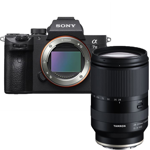 Sony Alpha 7 III Gehäuse + TAMRON 28-200MM F/2.8-5.6 DI III RXD SONY FE