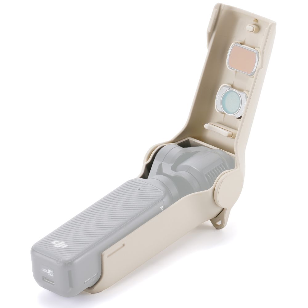 Tilta Schutzhülle für DJI Osmo Pocket 3 mit Handschlaufe, Cremeweiß