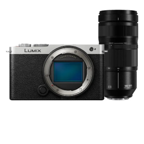 Panasonic Lumix S9 Gehäuse Silber/Schwarz + Lumix S 100-500mm F/5-7.1