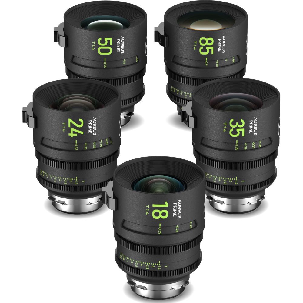 NiSi AUREUS PRIME SET PL-Mount (18/T1.4, 24/T1.4 ,35/T1.4, 50/T1.4, 85/T1.4), 1x Hardshell Case
