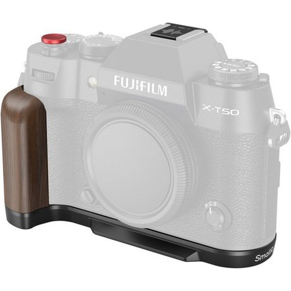SmallRig 4784C L-förmiger Holzgriff für Fujifilm X-T50 (Schwarz)