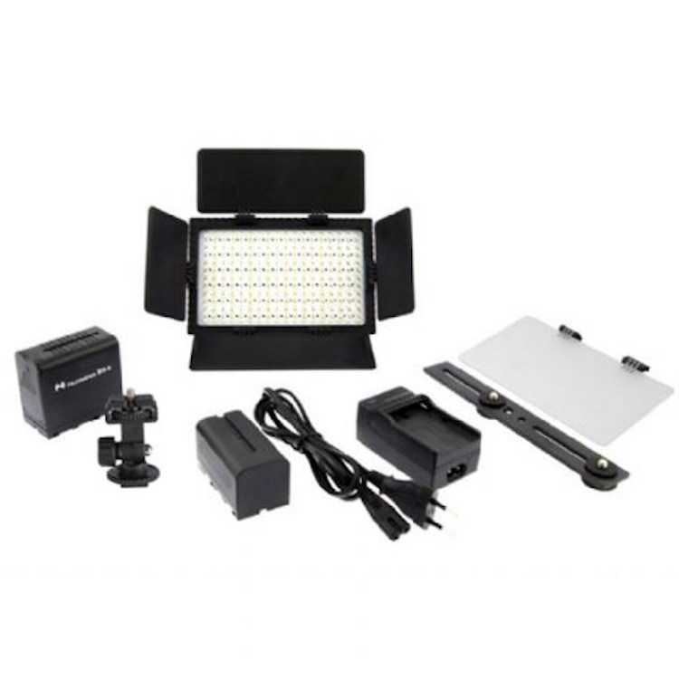 Falcon Eyes LED Lampensatz Dimmbar DV-216VC-K2 auf Akku