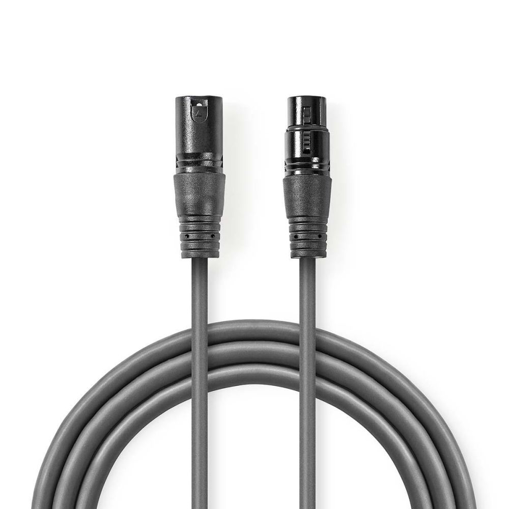 Nedis XLR 3-Pin Stecker-Buchse 0,5m