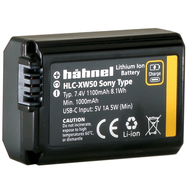 Hahnel HLC-XW50 Ultra - Sony NP-FW50 USB-C