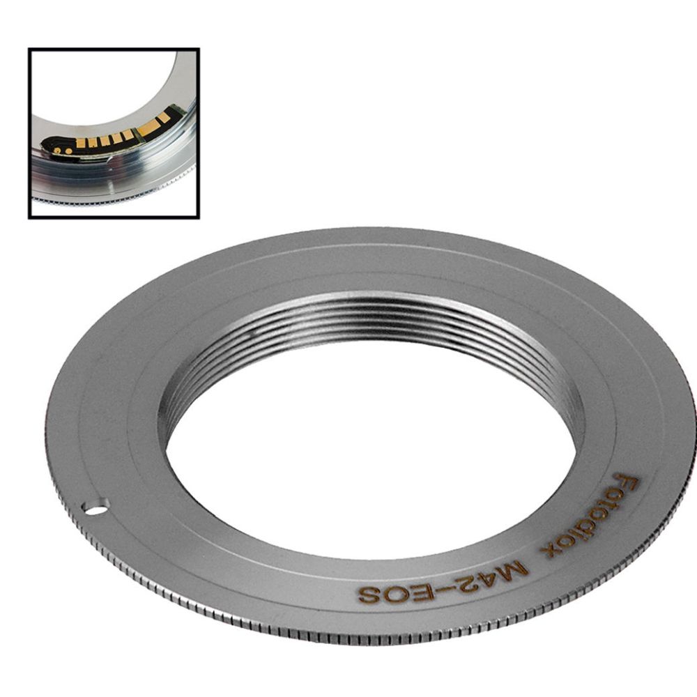 Fotodiox Pro Objektiv-Mount-Adapter, kompatibel mit M42 Typ 1 SLR-Objektiv mit Schraubmontage an Canon EOS (EF, EF-S) SLR-Kameragehäuse