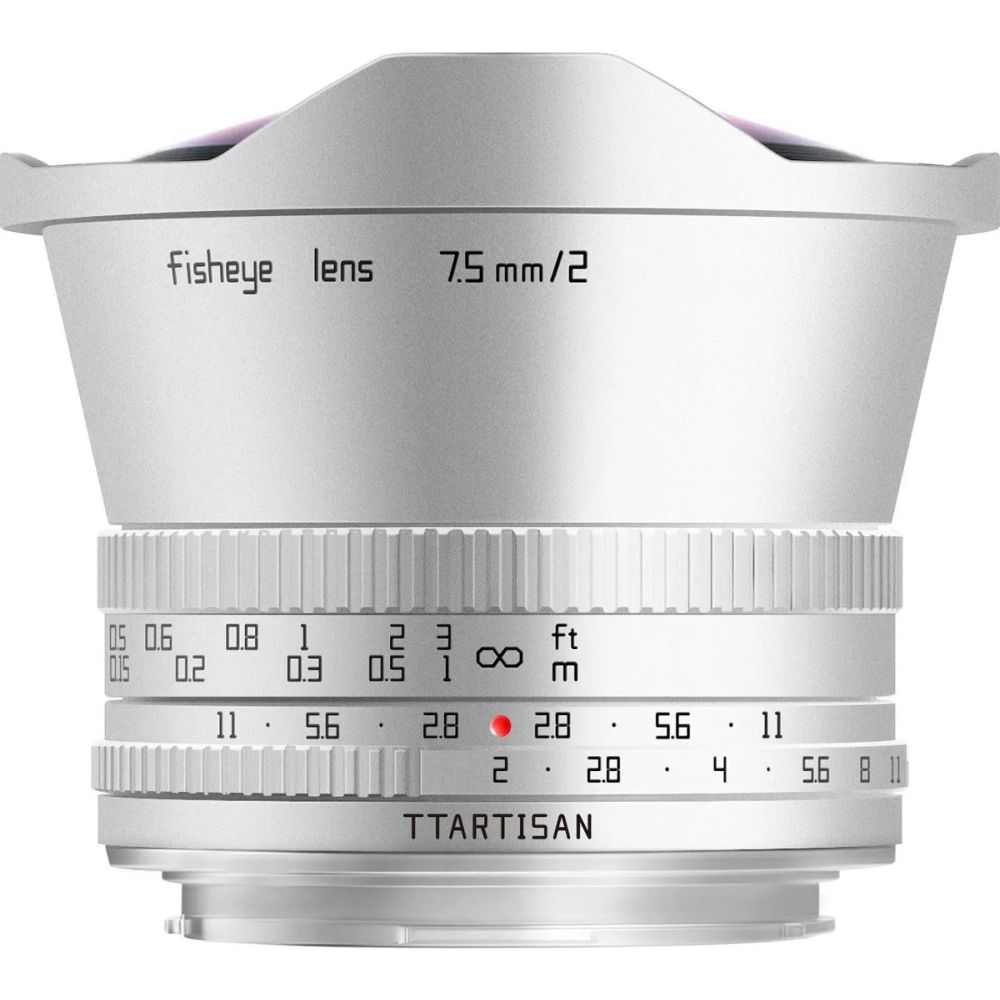TTArtisan APS-C 7,5 mm F/2.0 MFT argent