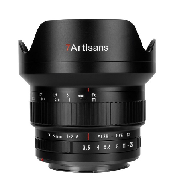 7Artisans MF 7.5mm F/3.5 Canon EF Noir