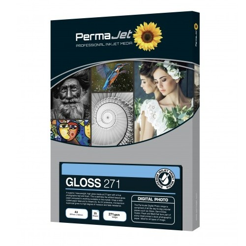 PermaJet PJ50858 Gloss Instant Dry 271gsm rôle 17" 30m 3Core