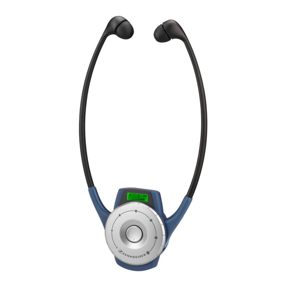 Sennheiser HDE 2020-D-II Récepteur pour casque d'écoute, numérique, 6 ou 8 canaux, 863-865 MHz, batterie système (8h), bleu.