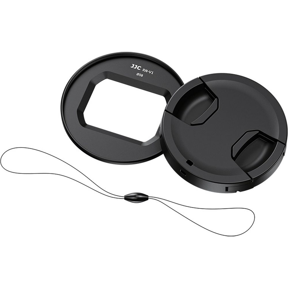 Kit adaptateur de filtre et bouchon d'objectif JJC RN-V1 pour Canon PowerShot V1