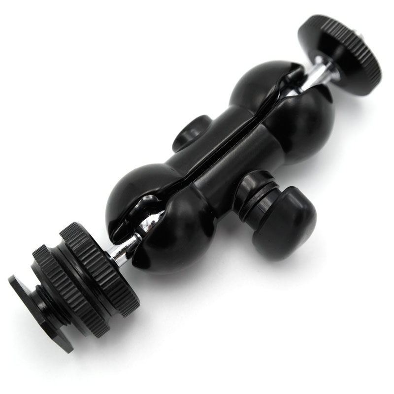 Support à double rotule Caruba (Coldshoe + 1/4 " F à 1/4" M)