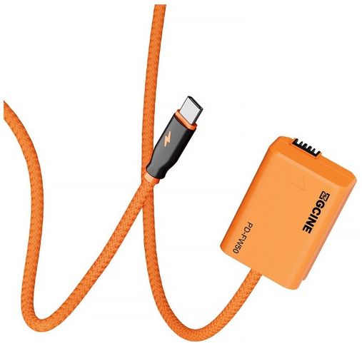ZGCine Câble USB-C vers batterie factice NP-FW50