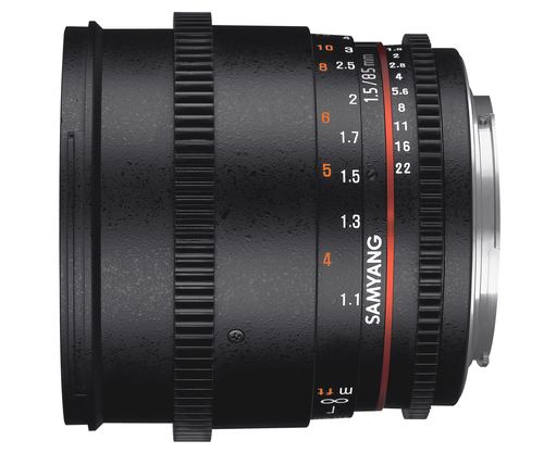 Samyang 85mm T1.5 VDSLR AS IF UMC II Monture E