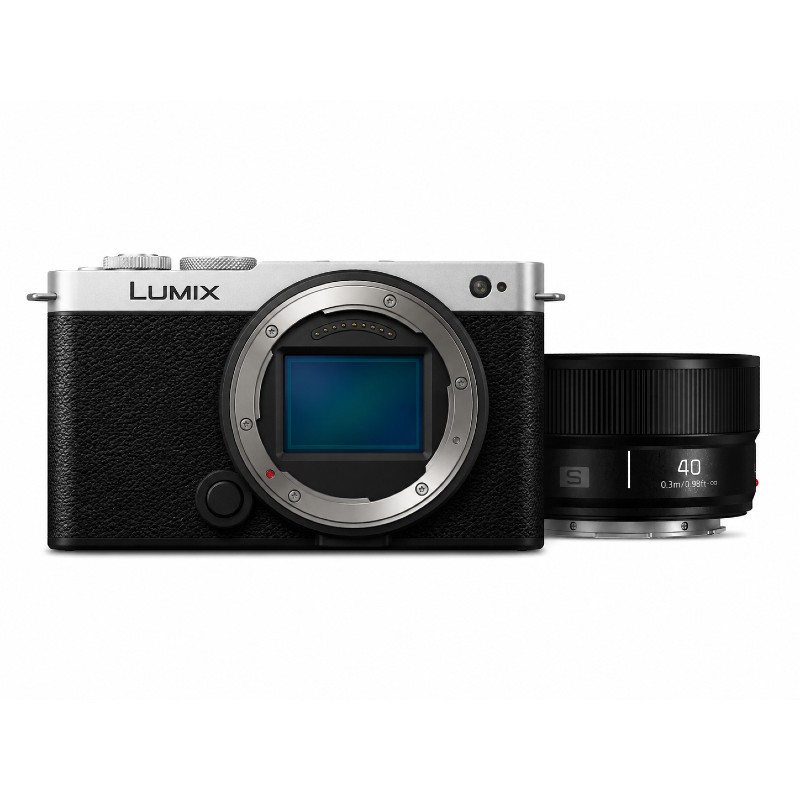 Panasonic Lumix S9 Boîtier argent/noir + Lumix S 40mm f/2.0 - Noir