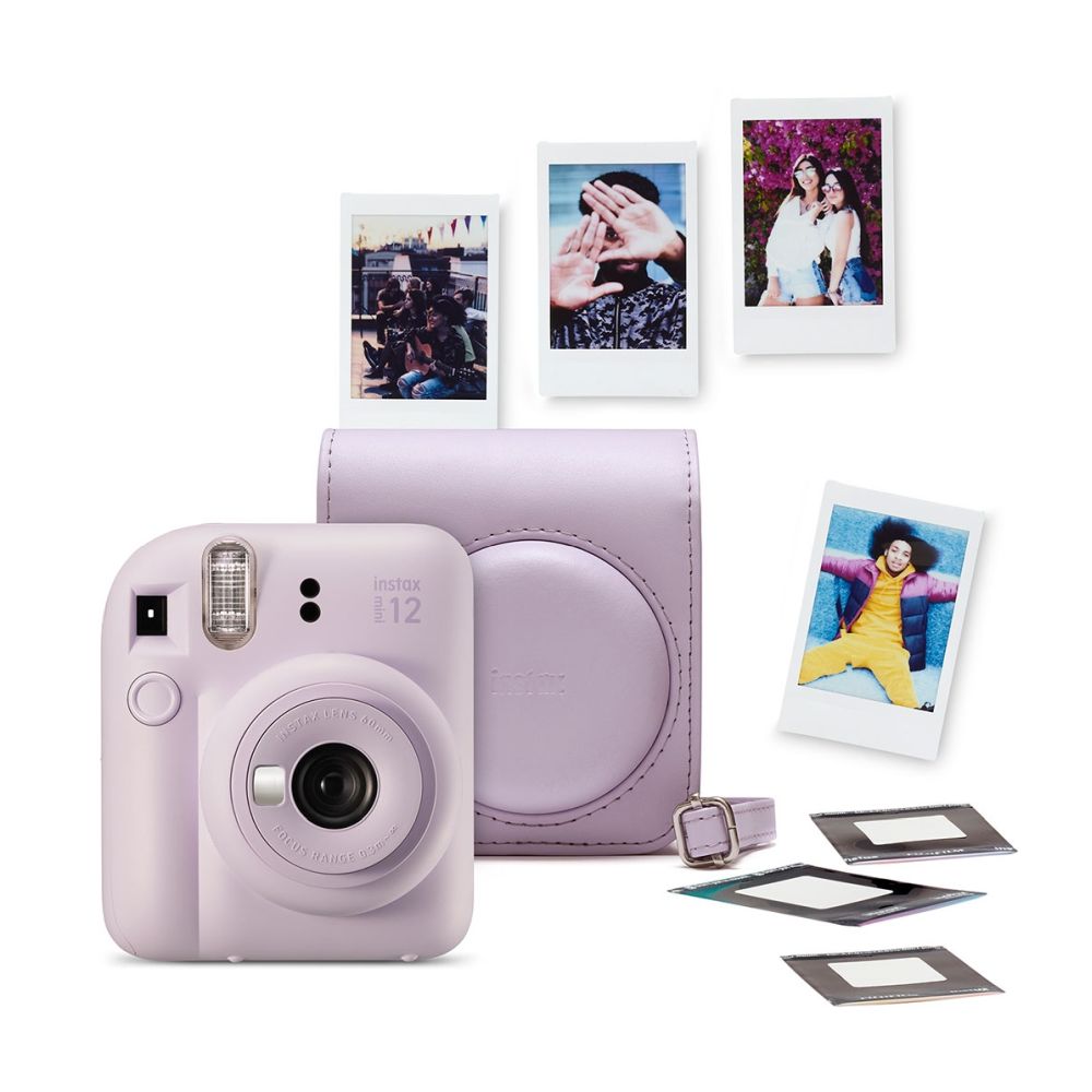 Fujifilm INSTAX mini 12 Lilas Purple Peak bundle