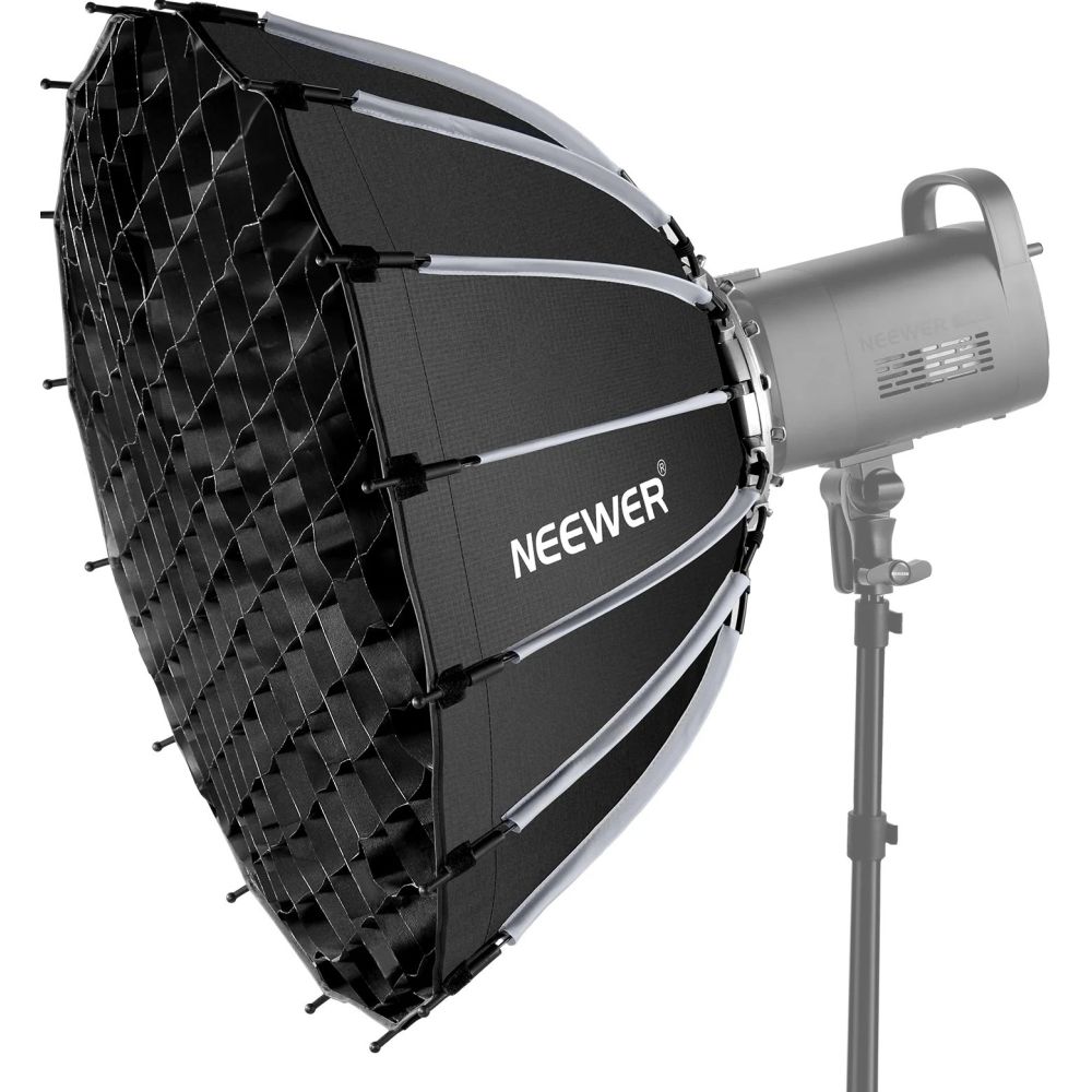 Neewer SF65Q Softbox parabolique à dégagement rapide de 65 cm de large avec grille en nid d'abeille