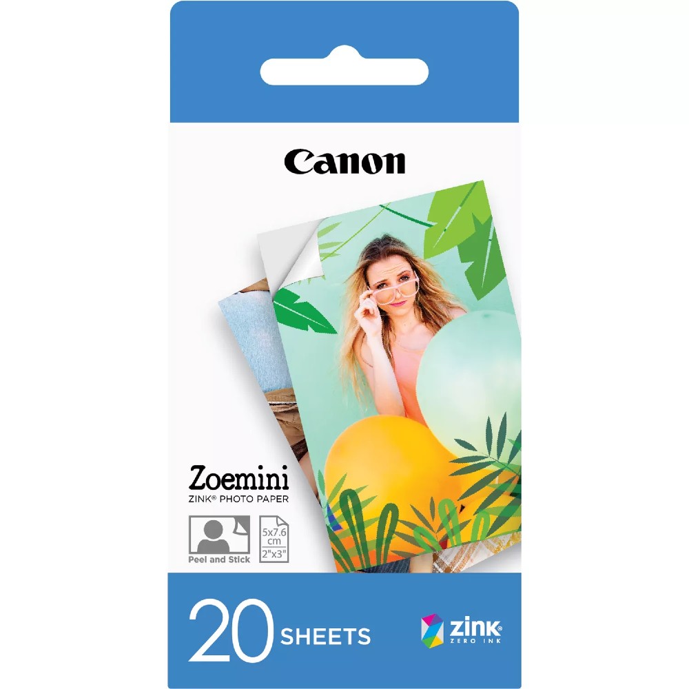 Papier photo Canon Zoemini 2 x 3 Pouces (5 x 7,6 cm) 20 Feuilles