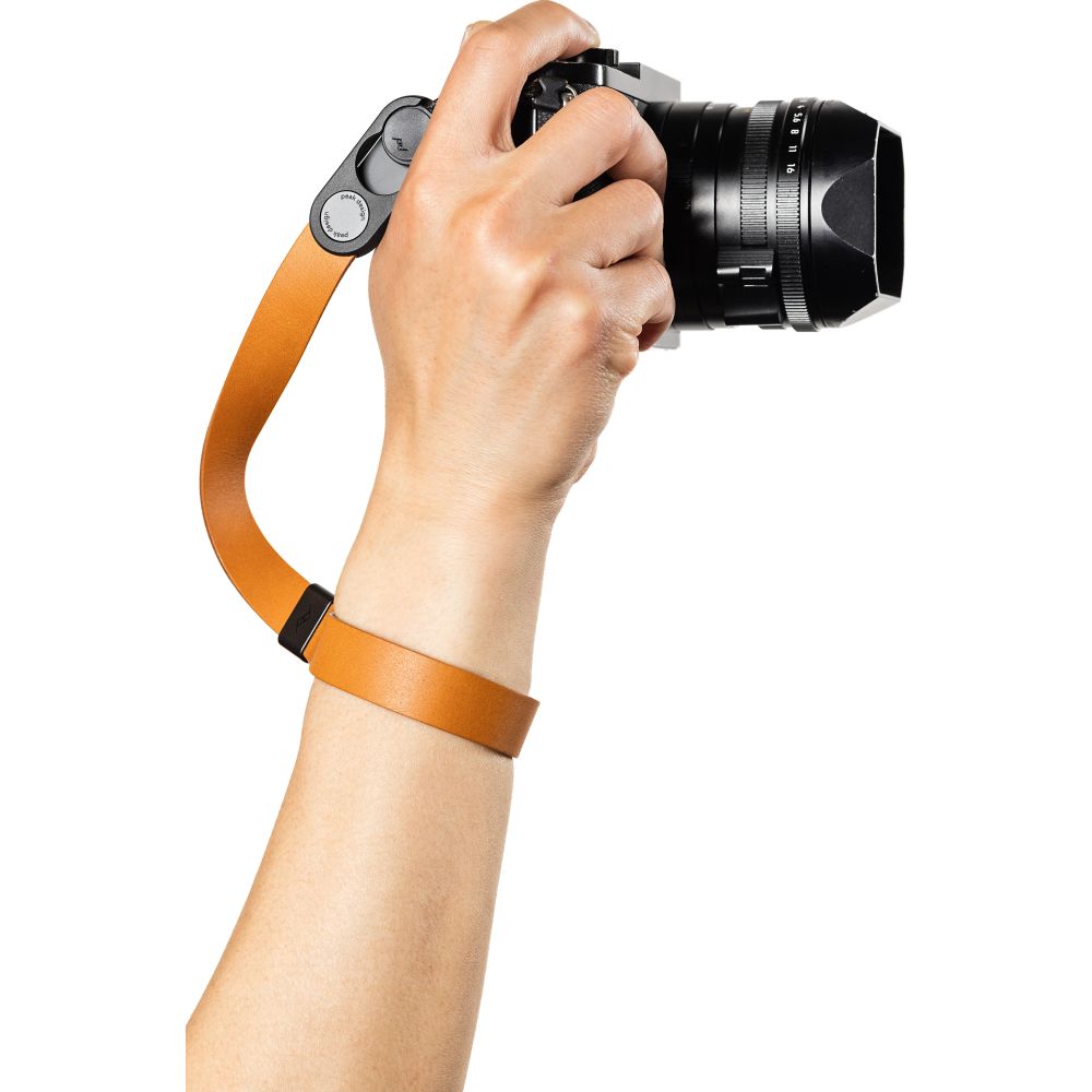 Sangle d'appareil photo en cuir Peak Design Cuff Ambre