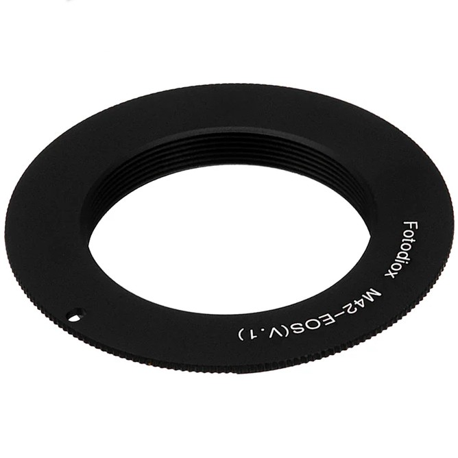 Adaptateur de monture d'objectif Fotodiox - Objectif SLR à vis M42 de type 1 à Canon EOS (EF, EF-S) montures (M42-EOS-V1-FC10)