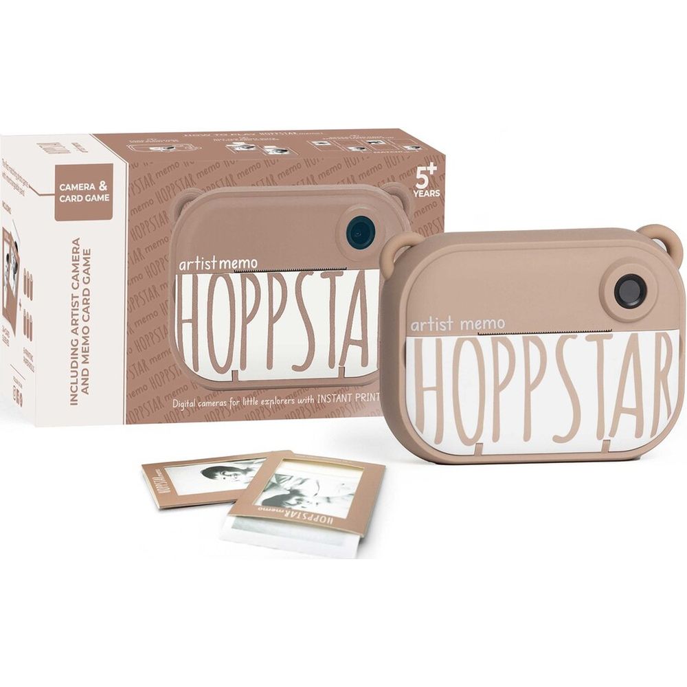 Appareil photo numérique pour enfants Hoppstar Artist + jeu de mémoire, amande