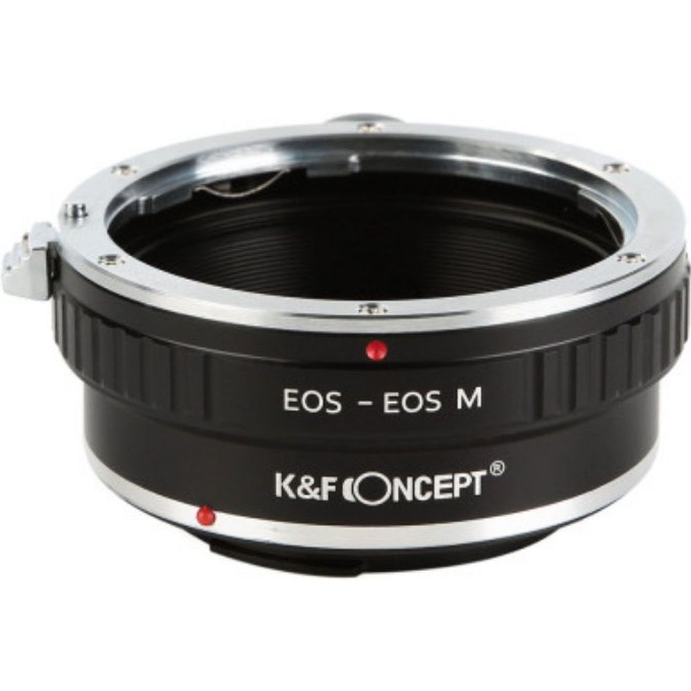Adaptateur d'objectif K&F Canon EF/EF-S - EF-M avec fixation pour trépied 1/4".