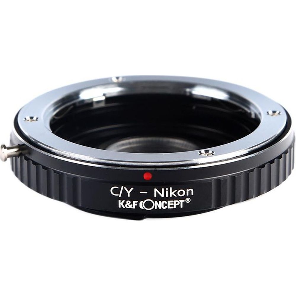 Adaptateur d'objectif K&F Contax Yashica - Nikon F (avec lentille)