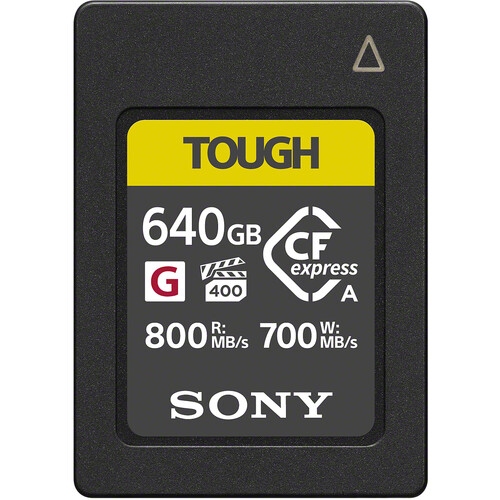 Carte mémoire Sony 640 Go CFexpress Type-A TOUGH (CEAG640.SYM)