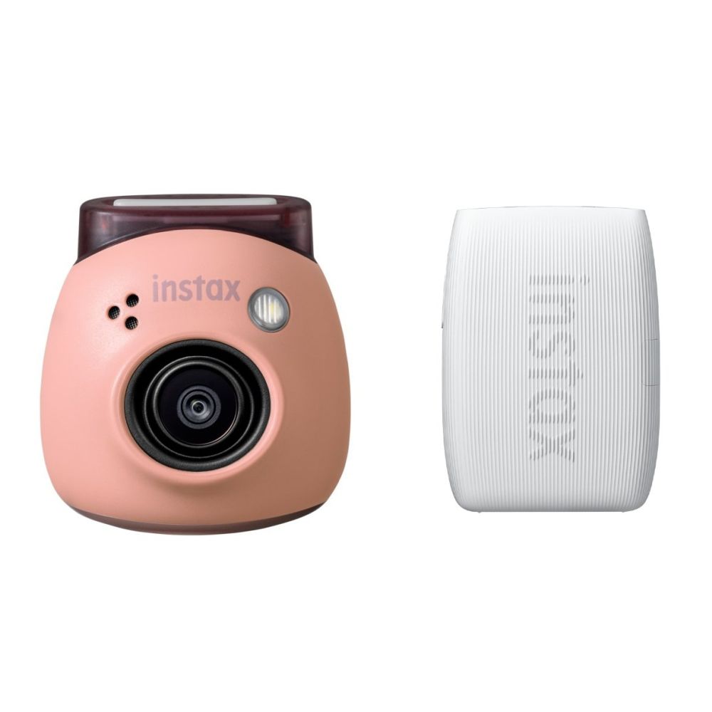 Appareil photo numérique Fujifilm INSTAX PAL, rose poudré + imprimante mini Link 3, blanc argile